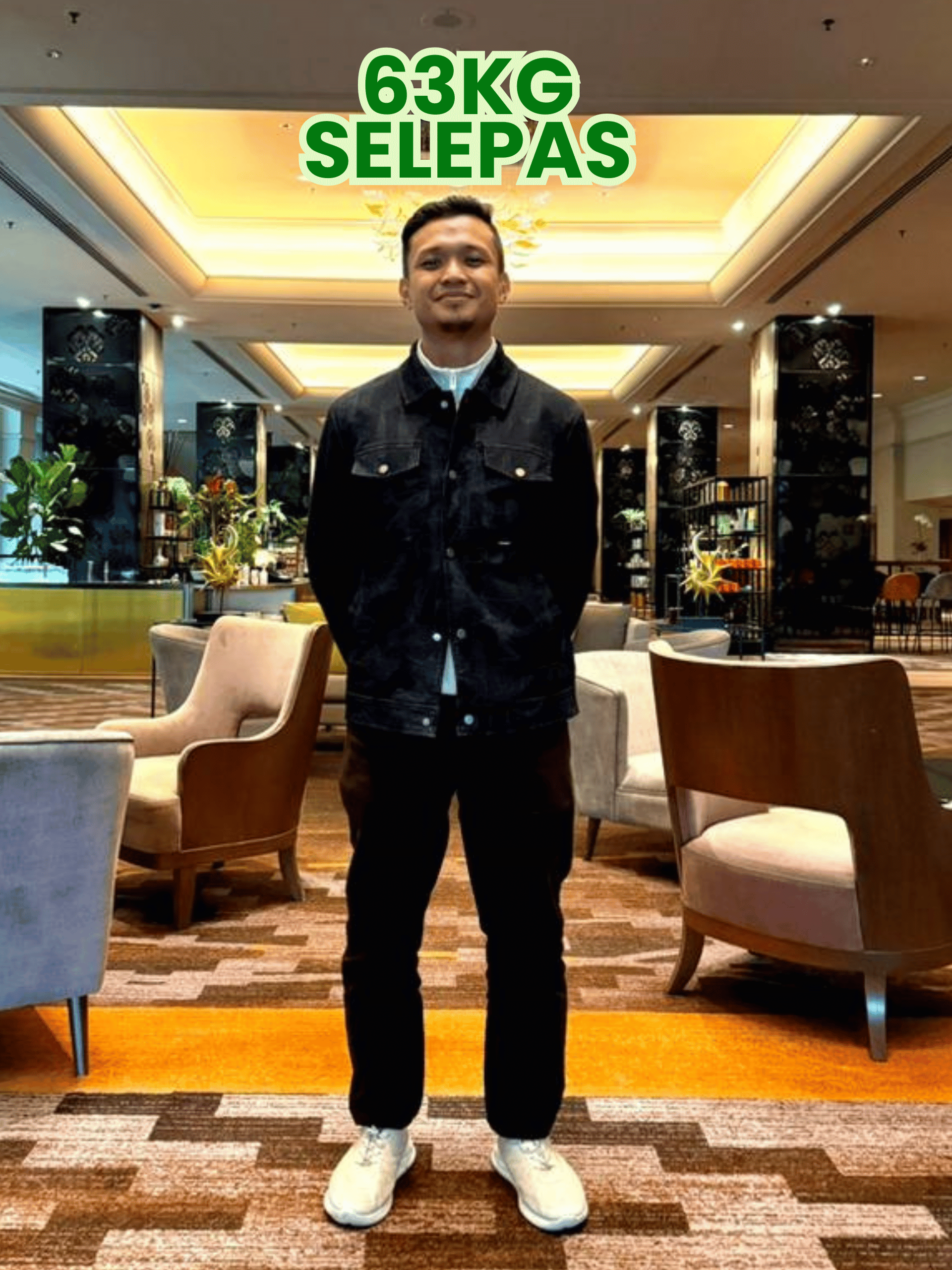 Gambar Muaz Yaid selepas 63kg